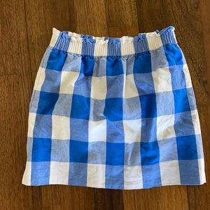 J.crew gingham skirt